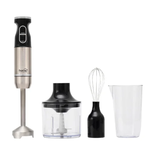Home HGBMS65 botmixer szett, 1000W, 15 fokozatban állítható sebesség, tálas aprító űrtartalma 500 ml, mérőpohár űrtartalma 650 ml - 2