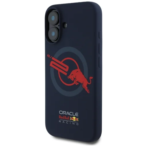 Eredeti RED BULL HC Szilikon Tok ORBR20 Logo Piros Béléssel Magsafe iPhone 16-hoz, tengerészkék tok - 2