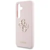 Original GUESS Nagy 4G Logós Szilikon Samsung Galaxy S25 rózsaszín tok thumbnail