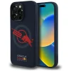 RED BULL HC szilikon tok ORBR20 logó piros bélés Magsafe iPhone 15 Pro Max sötétkék - 1