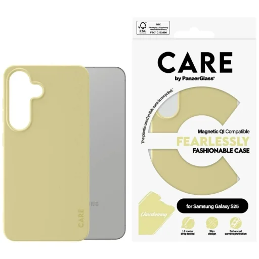 CARE by PanzerGlass Fashion QI tok Samsung Galaxy S25 - Lila - 1