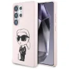 Eredeti Pouch KARL LAGERFELD Szilikon Graffiti Ikonik Nyomtatott Logó MagSafe Samsung Galaxy S25 Ultra pink tok thumbnail