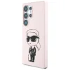 Eredeti Pouch KARL LAGERFELD Szilikon Graffiti Ikonik Nyomtatott Logó MagSafe Samsung Galaxy S25 Ultra pink tok thumbnail