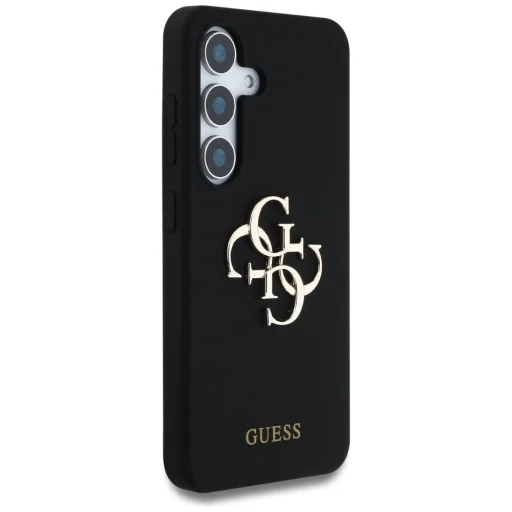 Original GUESS Szilikon Big 4G Logo Bottom Script Samsung Galaxy S25 tok - 4