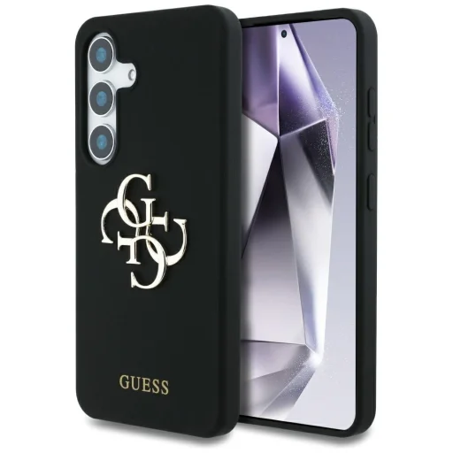 Original GUESS Szilikon Big 4G Logo Bottom Script Samsung Galaxy S25 tok - 1