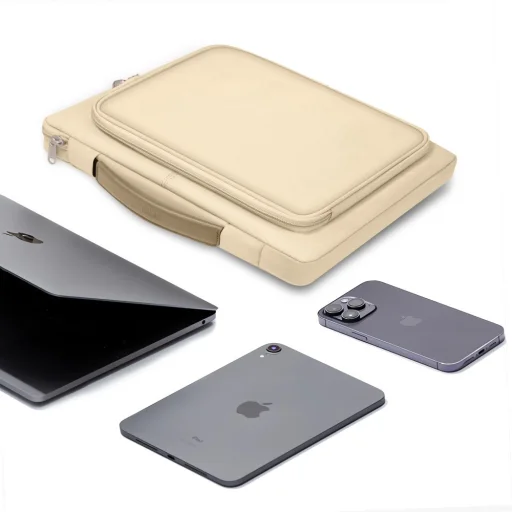 Tech-protect Basic Bag Laptop 13-14 Desert Beige - 6