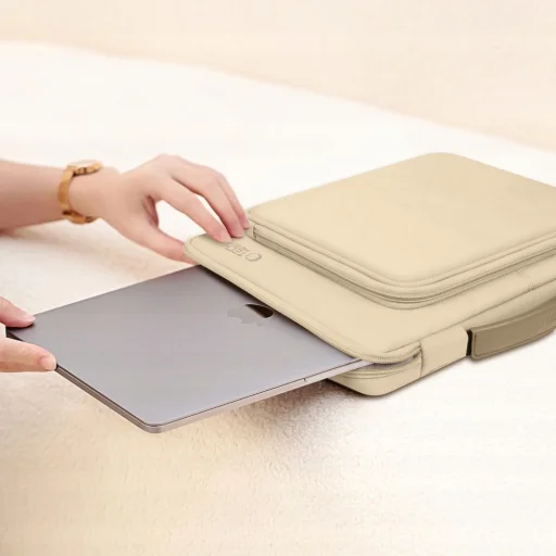 Tech-protect Basic Bag Laptop 13-14 Desert Beige - 8