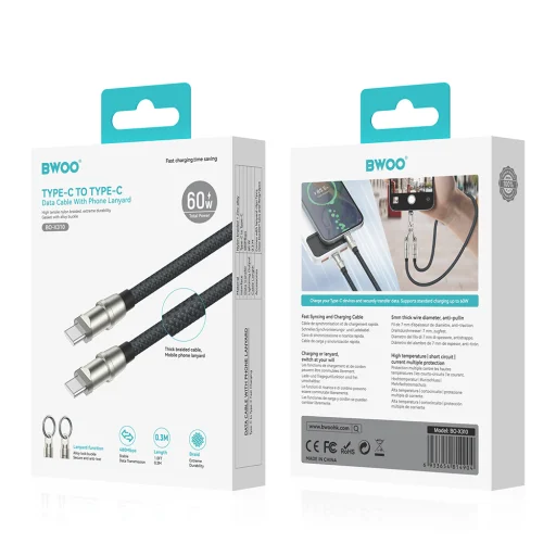 BWOO String 27W Kábel USB-C - Lightning, 1,2 m - 4