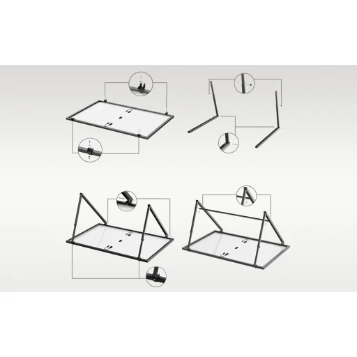 Állítható EcoFlow tartó 400W szabadon álló vagy falra szerelhető PV panelhez - 6