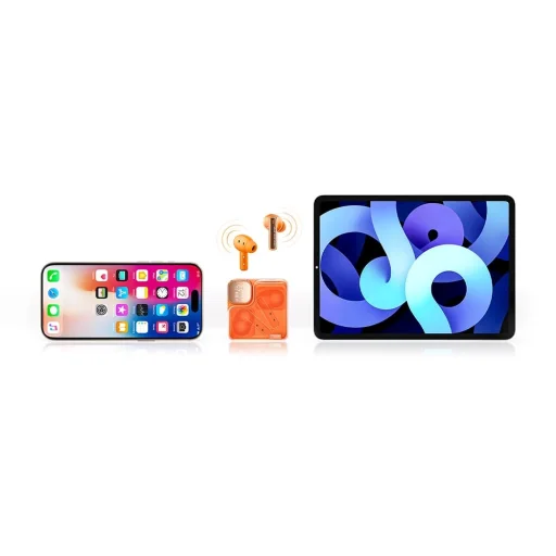  QCY T31 TWS Bluetooth fülhallgató (narancs) - 11