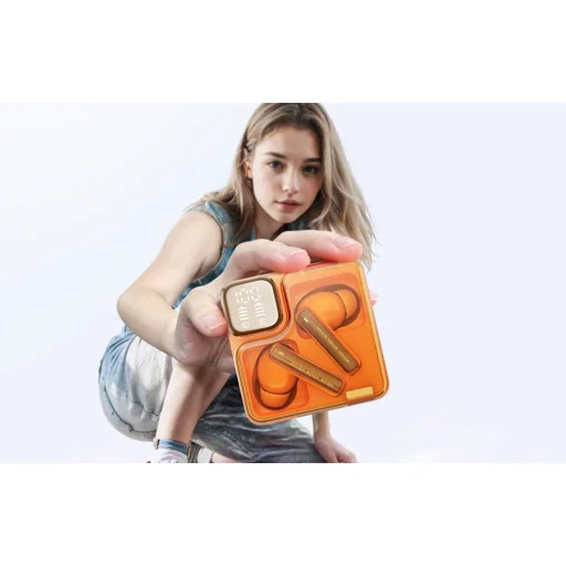  QCY T31 TWS Bluetooth fülhallgató (narancs) - 5