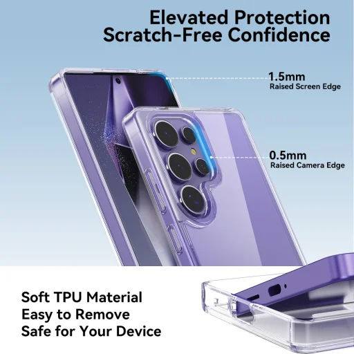 Rock Crystal Átlátszó Sorozat tok Samsung Galaxy S25 Ultra átlátszó tok - 6