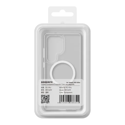 Rock Crystal Transparent Series mágneses tok Samsung Galaxy S25 átlátszó tok - 9