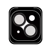 Rock edzett üveg Shiny Series Kamera lencse védőfólia iPhone 15/15 Plus-ra (2 darab lencse) fekete üvegfólia thumbnail