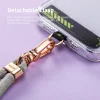 Rock univerzális telefoncsuklópánt hosszú, nyakpánt lila thumbnail