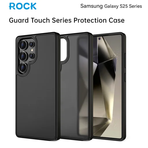 Rock Guard Touch Matte Sorozat tok Samsung Galaxy S25 Ultra szürke - 3