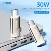 Rock Adapter L12 - Type C (női) to Lightning (férfi) - PD 30W titán thumbnail