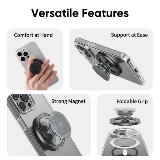 Rock PopSocket Boogie Pure Series mágneses fekete - 4