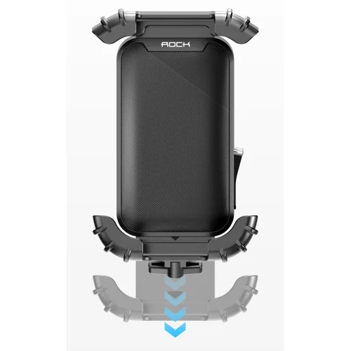 Rock kerékpár telefon tartó kormányra fekete - 2