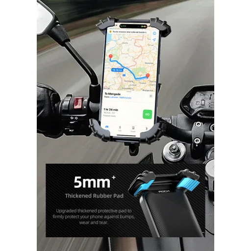 Rock kerékpár telefon tartó kormányra fekete - 5