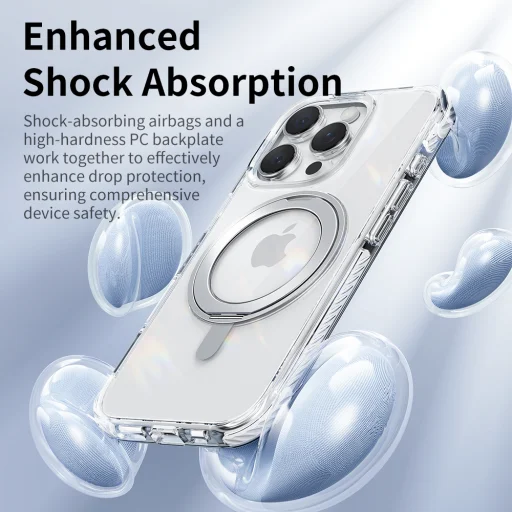 Rock Rotating Stand Crystal Series Magnetic for Iphone 16 black - 12