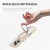 Rock Rotating Stand Soft Touch Series mágneses tok iPhone 16 Pro arany - 4