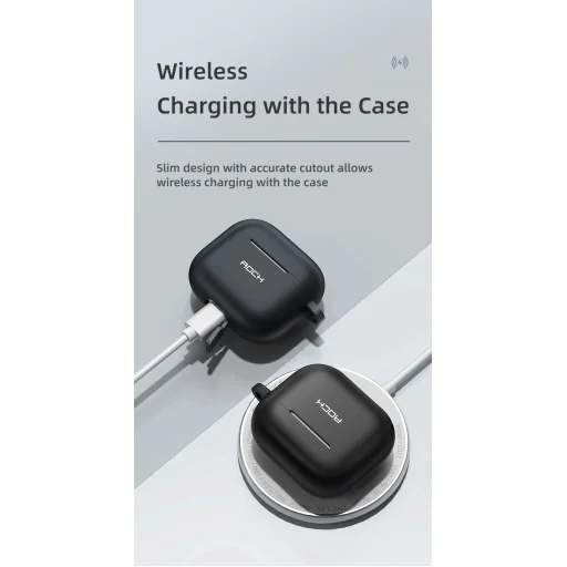 Rock szilikontok AirPods 3-hoz karabinerrel fekete - 6