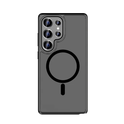 Rock Guard Touch Matte sorozat mágneses tok Samsung Galaxy S25 Ultra szürke tok - 1