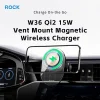 Rock mágneses autós tartó W36 Qi2 indukciós légkimeneti fekete, thumbnail
