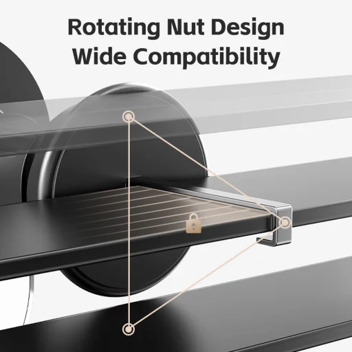 Rock mágneses autós tartó W36 Qi2 indukciós légkimeneti fekete, - 10