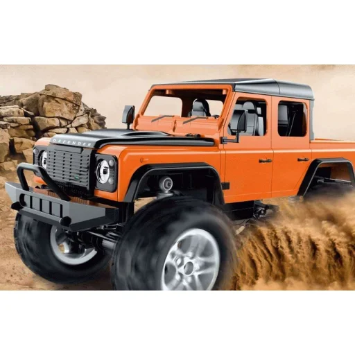 Távirányítós autó 1:14 Double Eagle (narancssárga) Land Rover Defender (Pick-up) E332-003 gyerekjáték - 4