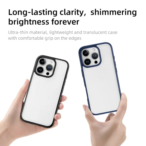 Rock Guard Series tok iPhone 16 Pro Max átlátszó-szürke - 2