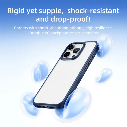 Rock Guard Series tok iPhone 16 Pro Max átlátszó-szürke - 3