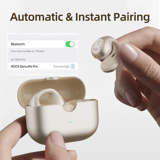 Rock Bluetooth fülhallgató OWS Sound EarCuffs Pro fekete - 4