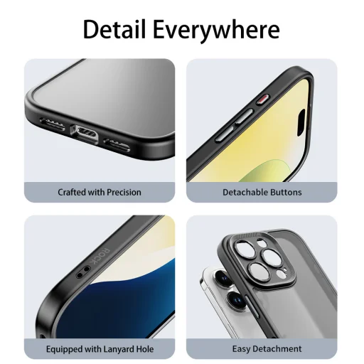 Rock Guard Matt Sorozat iPhone 16 Pro Max kék tok - 10