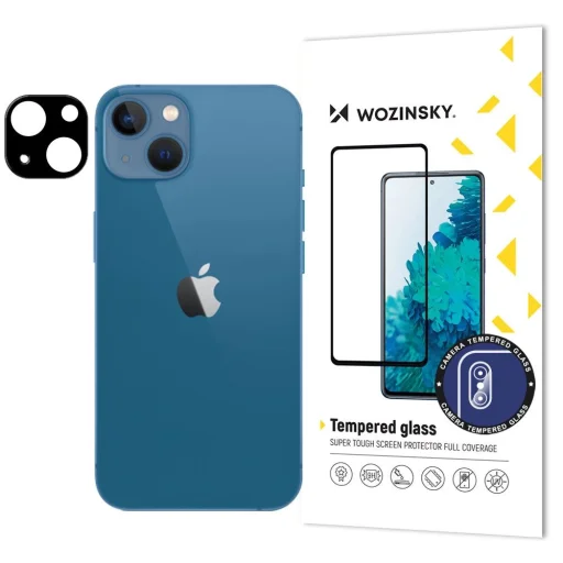 Wozinsky Teljes Kamera Üveg 9H Edzett Üveg iPhone 15 - fekete, üvegfólia - 1