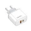 LDNIO A2526C USB, USB-C 45 W fali töltő + USB-C - USB-C kábel thumbnail