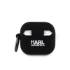 Karl Lagerfeld 3D Logo NFT Karl Head Szilikon AirPods 4 tok Fekete - 2
