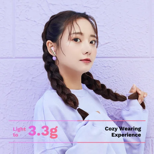 Rock Bluetooth fülhallgató TWS Air Bubble rózsaszín - 8