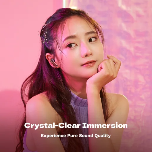 Rock Bluetooth fülhallgató TWS Air Bubble rózsaszín - 11