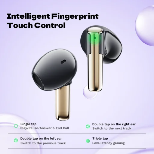 Rock Bluetooth fülhallgató TWS Air Bubble rózsaszín - 13