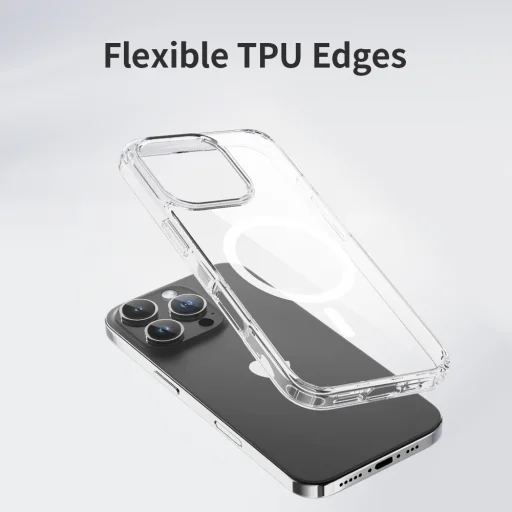 Rock Crystal sorozat mágneses tok iPhone 16 Plus átlátszó tok - 11