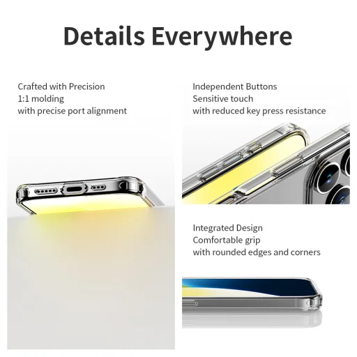 Rock Crystal sorozat mágneses tok iPhone 16 Plus átlátszó tok - 12