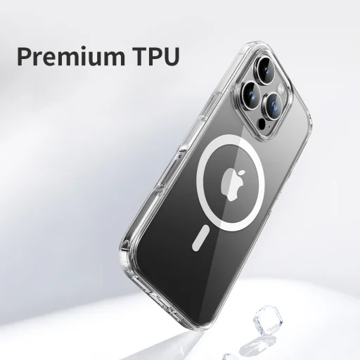 Rock Crystal sorozat mágneses tok iPhone 16 Plus átlátszó tok - 8