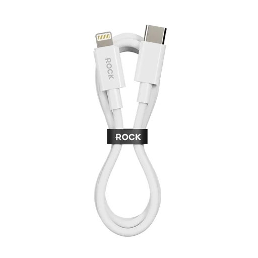 Rock Kabel P8 Basic Series - Type C - Lightning - PD 27W 3A 1 méter fehér - 1