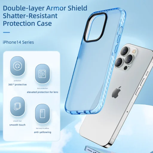 Rock Armor Shield sorozat iPhone 14 Pro fehér tok - 2