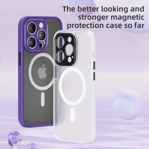 Rock Guard Touch Matte Series Mágneses Tok iPhone 14 Pro fehér tok - 3