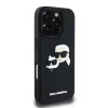  iPhone 16 Pro Karl Lagerfeld 3D Rubber Double Heads fekete tok thumbnail