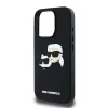  iPhone 16 Pro Karl Lagerfeld 3D Rubber Double Heads fekete tok thumbnail