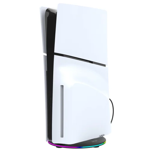 iPega P5S025S függőleges állvány RGB világítással PS5 Slim/PS5 Pro fekete (Sérült csomagolás) - 3